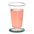 Vaso de vidrio de doble pared de 320 ml